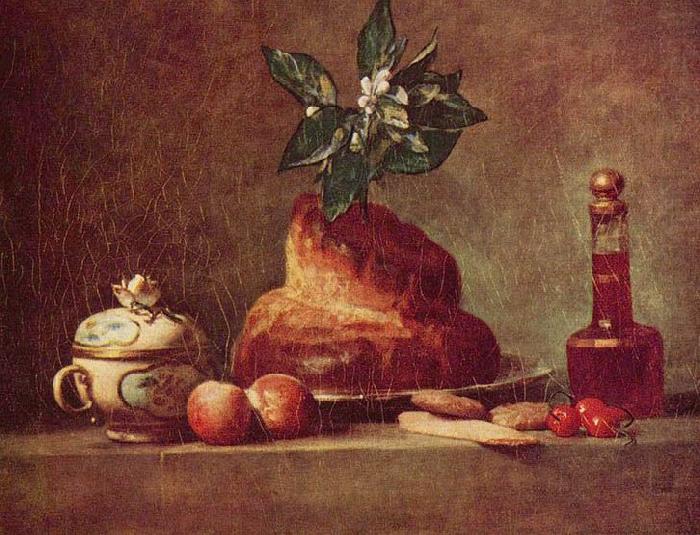 jean-Baptiste-Simeon Chardin Stilleben mit Brioche china oil painting image